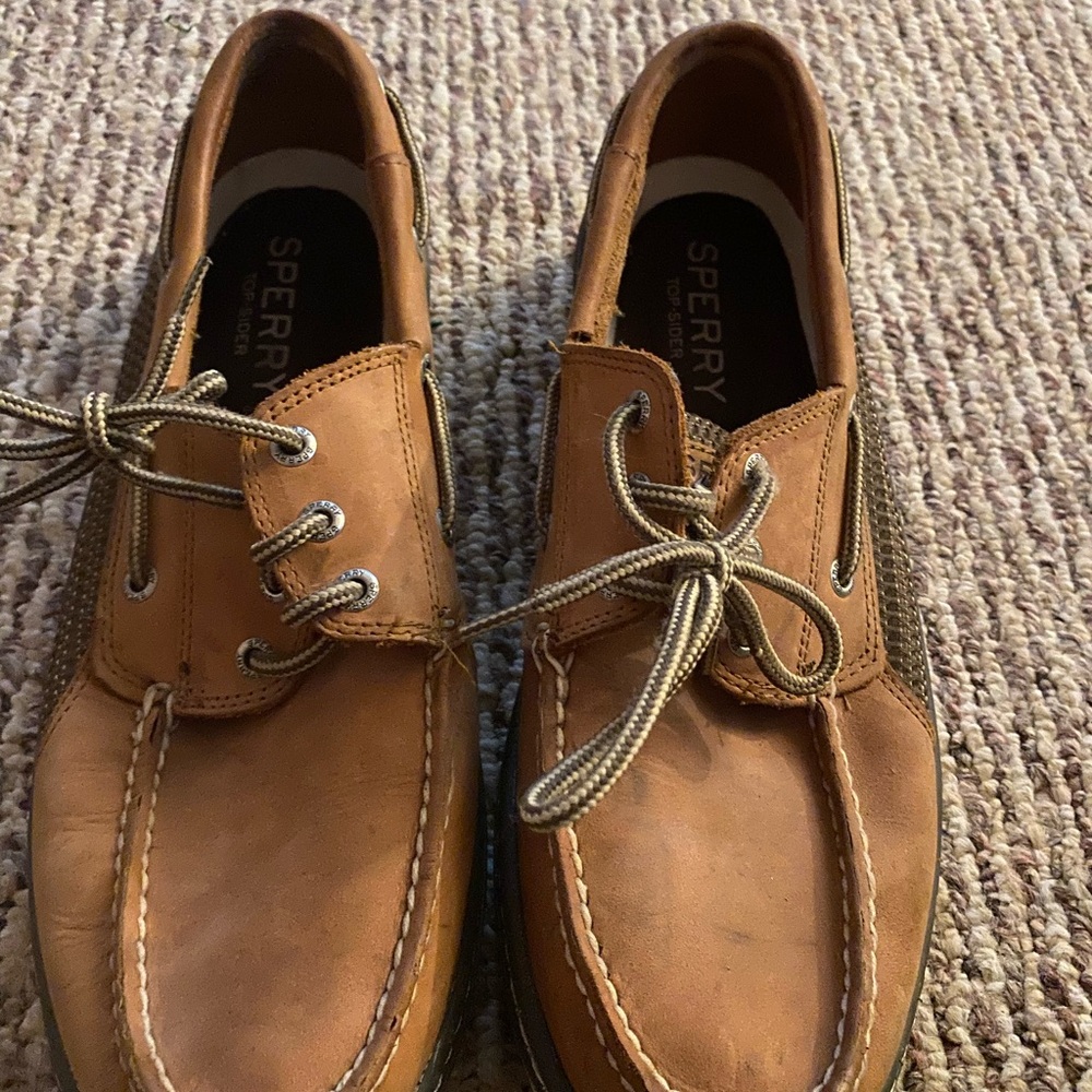 Sperry Men's Tan Leather Boat Shoes